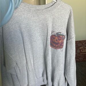 Gildan Gray Pumpkin Spice Sweatshirt